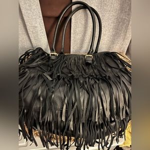 Fringe purse.